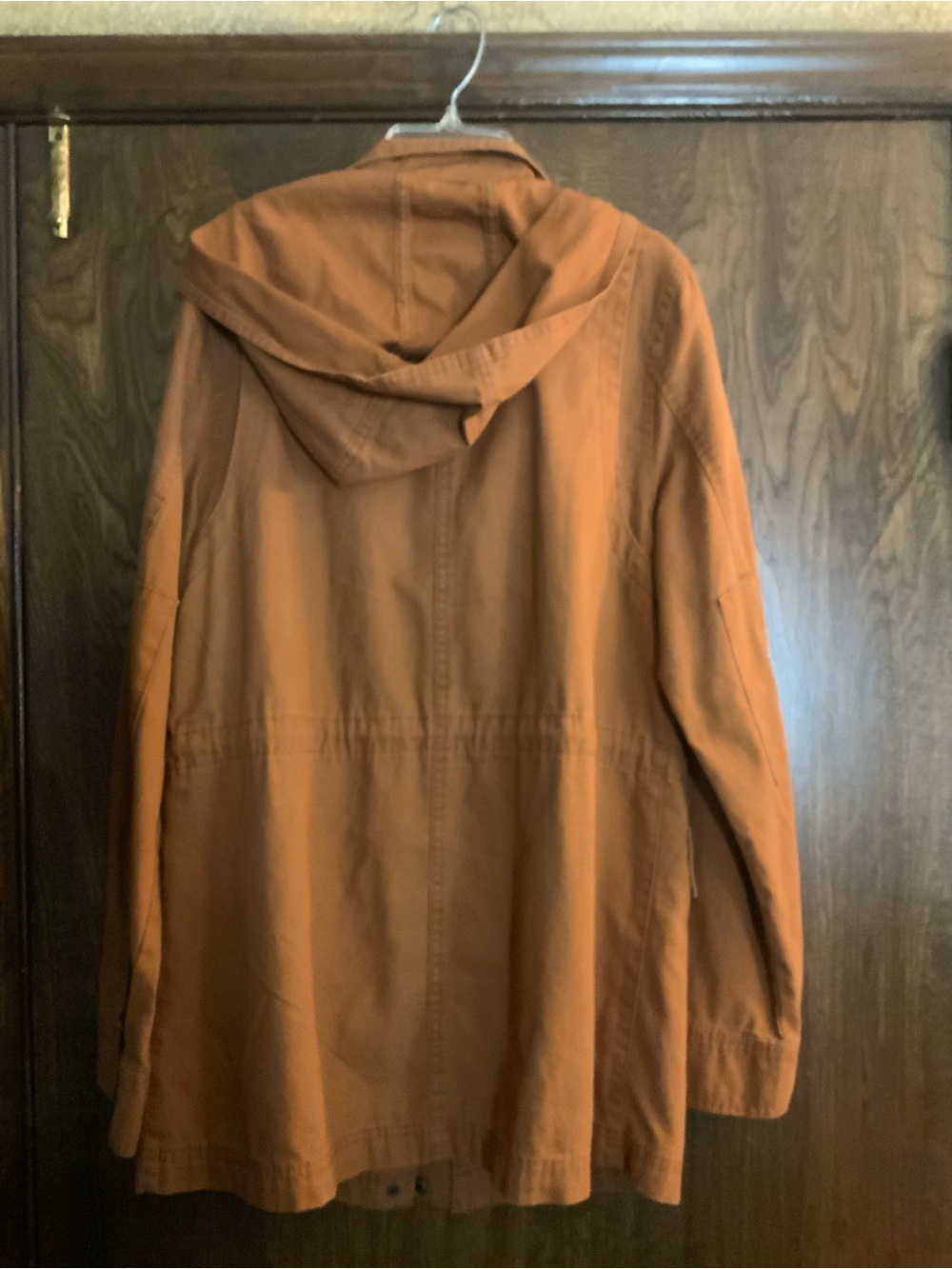Universal Thread Rust Orange Hooded Utility Jacket - Picture 3 of 5